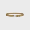 Triomphe Belt 30Mm in Suede Calfskin
