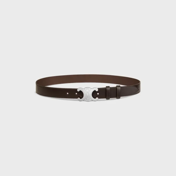 Triomphe Belt 30Mm in Vintage Calfskin