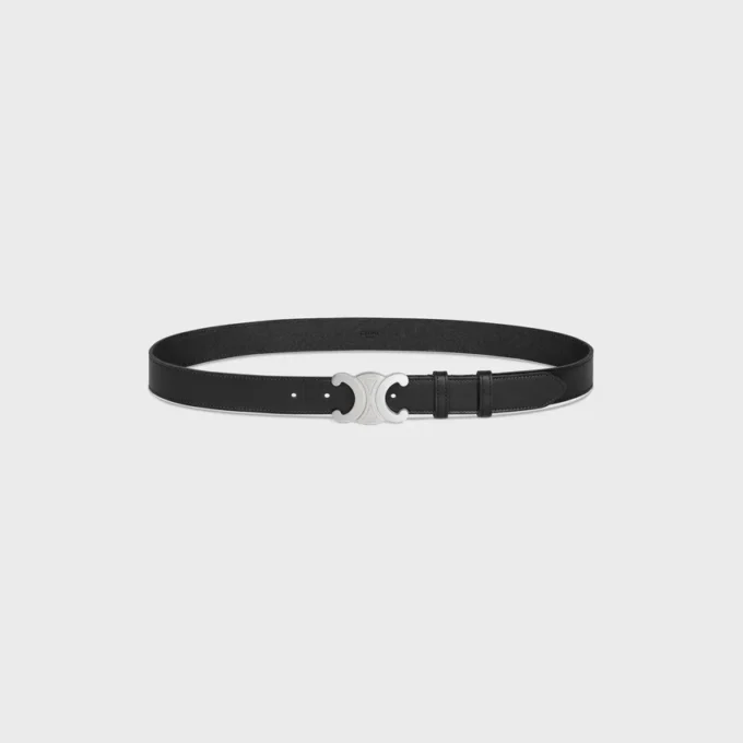 Triomphe Belt 30Mm in Vintage Calfskin