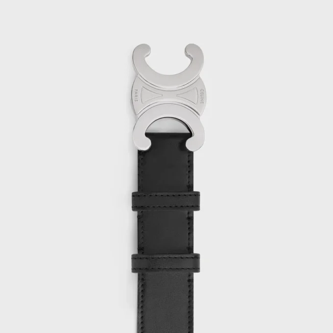 Triomphe Belt 30Mm in Vintage Calfskin