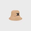 Triomphe Bucket Hat in Raffia Triomphe Bucket Hat in Raffia
