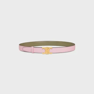 Triomphe Buckle in Metal & Reversible Strap 25Mm in Taurillon Triomphe Buckle in Metal & Reversible Strap 25Mm in Taurillon
