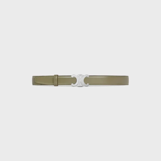 Triomphe Buckle in Metal & Reversible Strap 25Mm in Taurillon