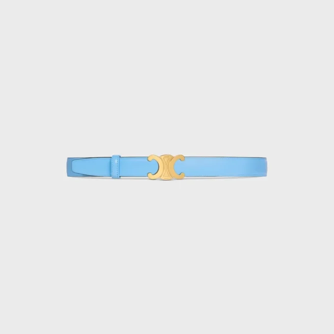 Triomphe Buckle in Metal & Reversible Strap 25Mm in Taurillon