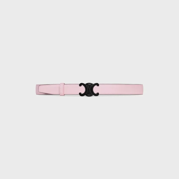 Triomphe Buckle in Metal & Reversible Strap 25Mm in Taurillon