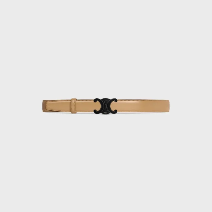 Triomphe Buckle in Metal & Reversible Strap 25Mm in Taurillon