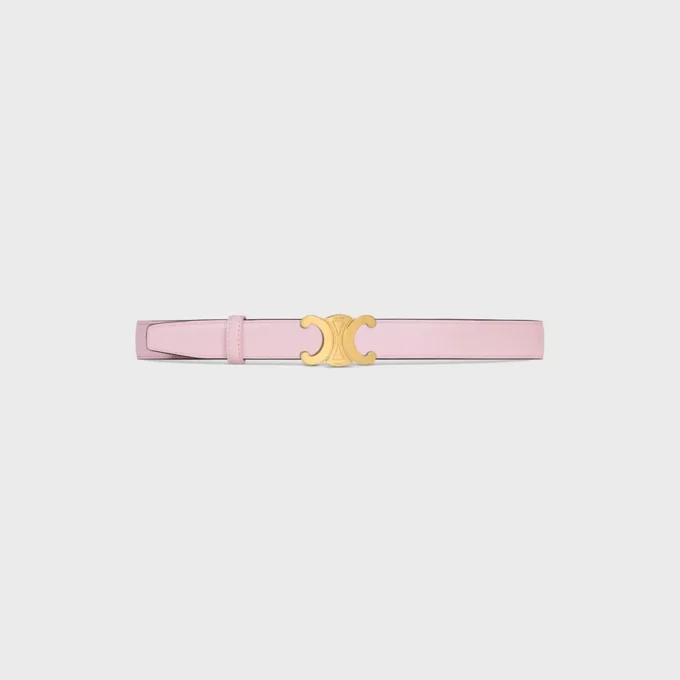 Triomphe Buckle in Metal & Reversible Strap 25Mm in Taurillon