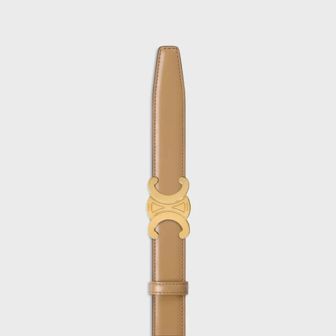 Triomphe Buckle in Metal & Reversible Strap 25Mm in Taurillon