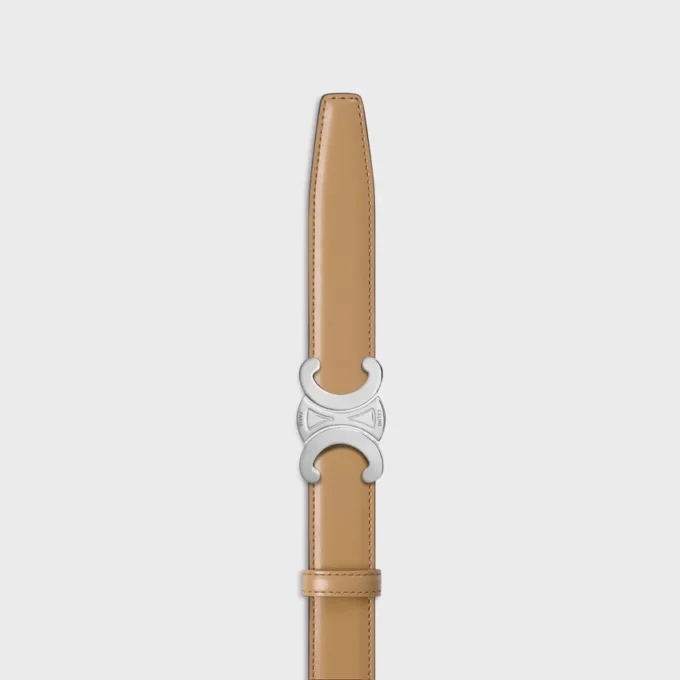 Triomphe Buckle in Metal & Reversible Strap 25Mm in Taurillon