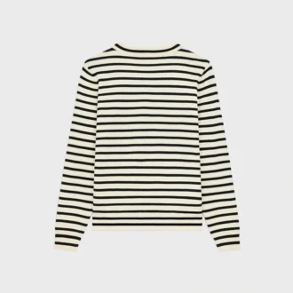 Triomphe Crew Neck Marinare Sweater in Wool