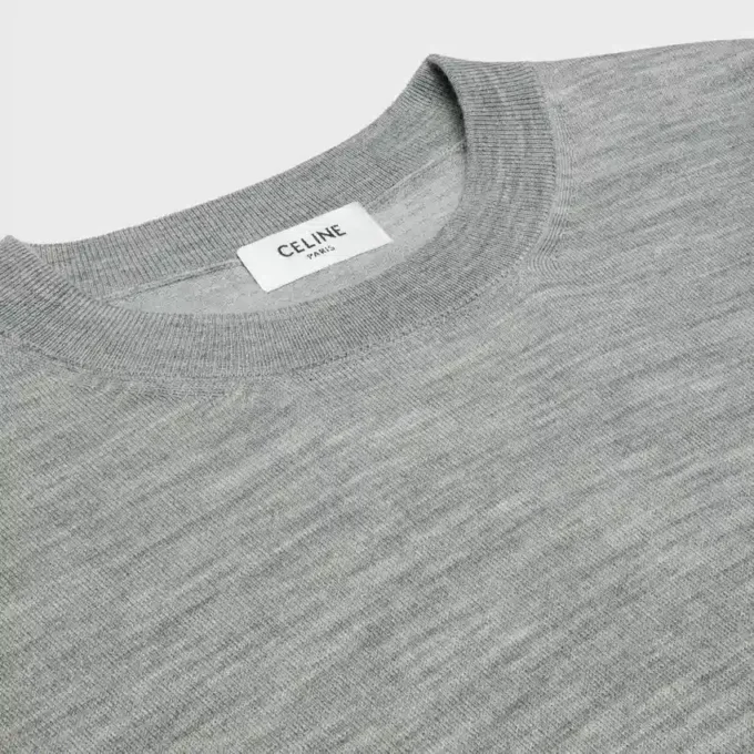 Triomphe Crew Neck Sweater in Fine Wool Triomphe Crew Neck Sweater in Fine Wool