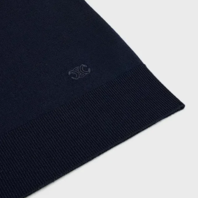 Triomphe Crew Neck Sweater in Fine Wool Triomphe Crew Neck Sweater in Fine Wool