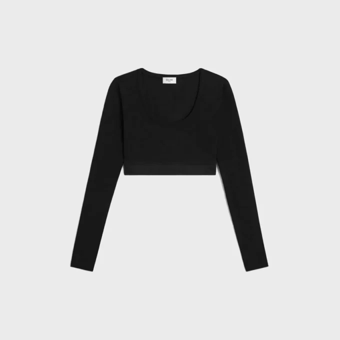 Triomphe Crop Top in Athletic Viscose Triomphe Crop Top in Athletic Viscose