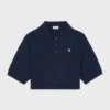 Triomphe Cropped Polo in Wool Triomphe Cropped Polo in Wool