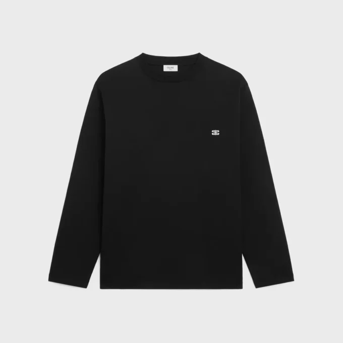 Triomphe Long-Sleeved T-Shirt in Cotton Jersey