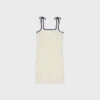 Triomphe Mini Dress in Crocheted Cotton Triomphe Mini Dress in Crocheted Cotton