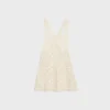 Triomphe Mini Dress in Crocheted Cotton Triomphe Mini Dress in Crocheted Cotton