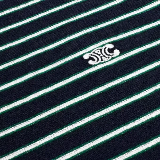 Triomphe Polo in Striped Jersey Triomphe Polo in Striped Jersey