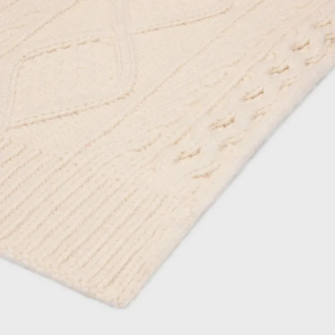Triomphe Scarf in Aran Cashmere and Wool