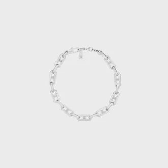 Triomphe Small Octagon Bracelet in Brass with Rhodium Finish Triomphe Small Octagon Bracelet in Brass with Rhodium Finish