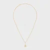 Triomphe Solitaire Sparkle Necklace in Strass and Brass with Gold Finish Triomphe Solitaire Sparkle Necklace in Strass and Brass with Gold Finish