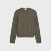 Triomphe Sweater in Cable-Knit Cashmere