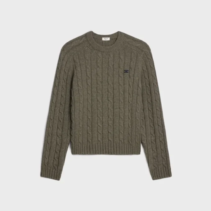 Triomphe Sweater in Cable-Knit Cashmere