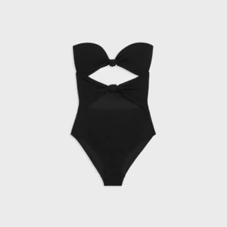 Triomphe Swimsuit with Bows in Matte Jersey