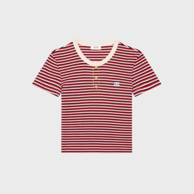 Triomphe T-Shirt in Striped Jersey Triomphe T-Shirt in Striped Jersey