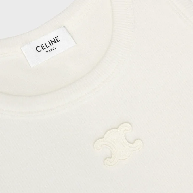 Triomphe Tank Top in Ribbed Cotton Silk