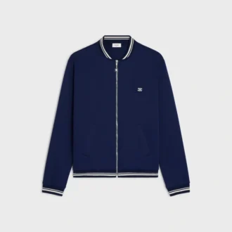 Triomphe Teddy Jacket in Double Face Jersey Triomphe Teddy Jacket in Double Face Jersey