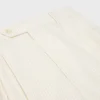 Triple-Pleated Masculin Shorts in Striped Wool Triple-Pleated Masculin Shorts in Striped Wool