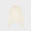 Turtleneck Top in Wool Jersey