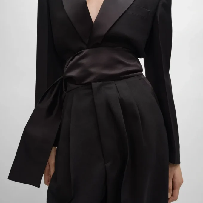 Tux Trousers in Wool Gabardine