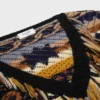 V-Neck Sweater in Jacquard Cashmere