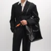 Vertical Cabas Luggage in Shiny Calfskin Vertical Cabas Luggage in Shiny Calfskin