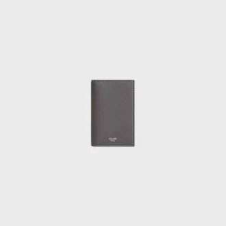 Vertical Card Holder in Grained Calfskin Vertical Card Holder in Grained Calfskin