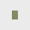 Vertical Card Holder in Grained Calfskin