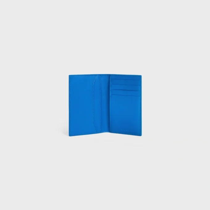 Vertical Card Holder in Grained Calfskin Vertical Card Holder in Grained Calfskin