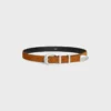 Western Belt 25Mm in Suede Calfskin