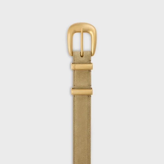 Western Belt 25Mm in Suede Calfskin