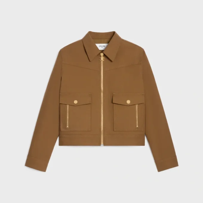 Western Blouson Jacket in Cotton Twill Western Blouson Jacket in Cotton Twill