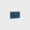 Zipped Card Holder in Grained Calfskin